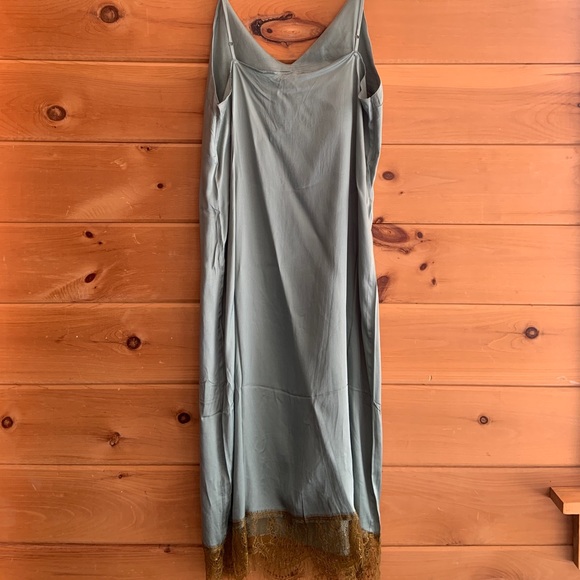 Green Slip Dress - Picture 1 of 3